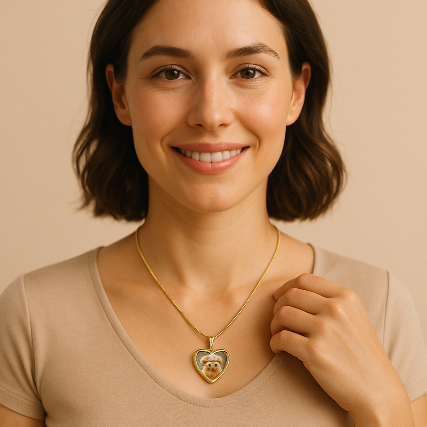 Custom Pet Photo & Engraved Necklace